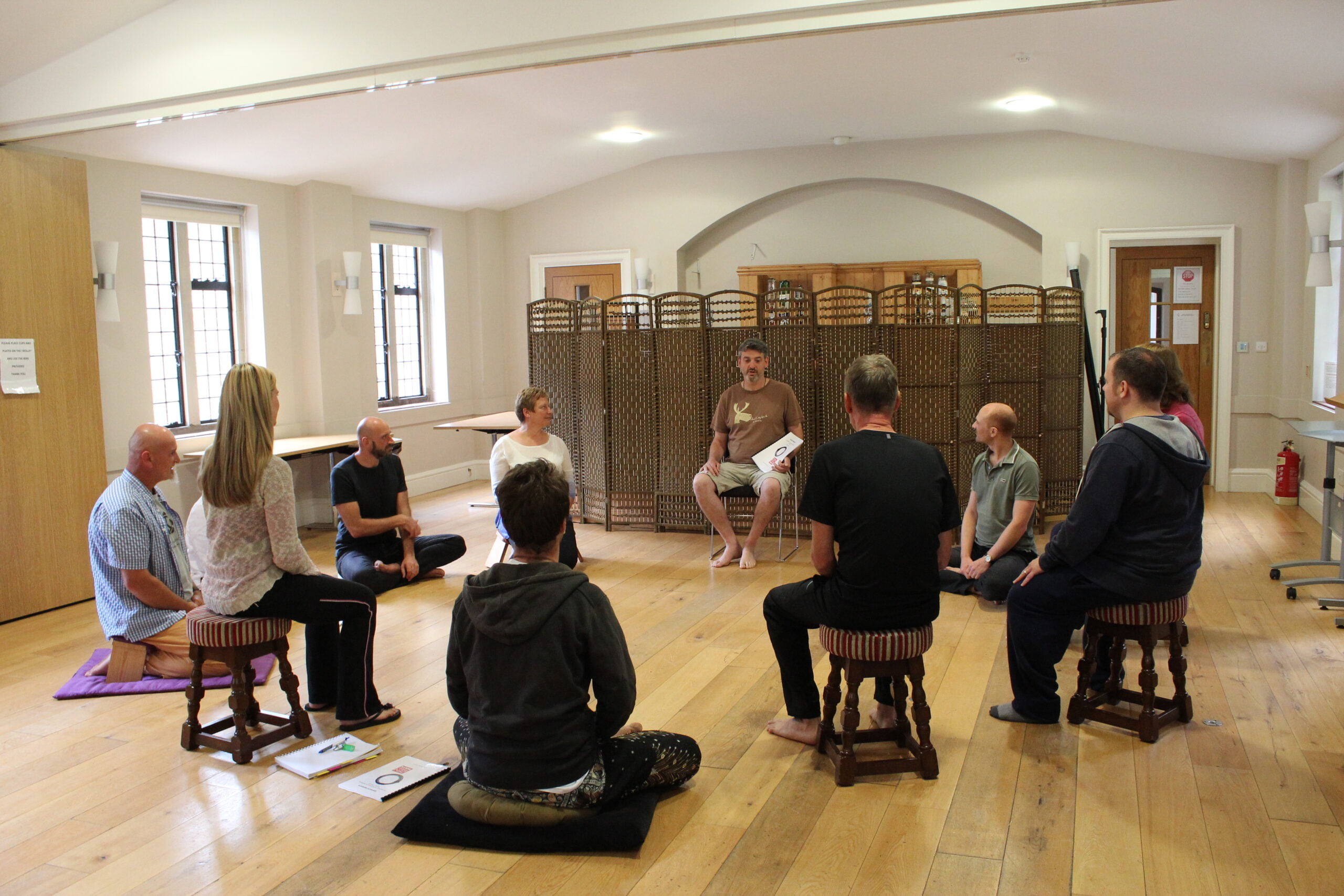 Meditation and mindfulness teacher training group